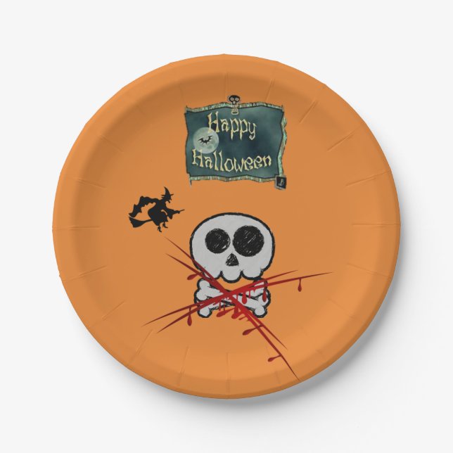 Paper plates Halloween (Front)