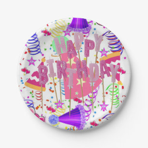 Paper Plates, Happy Birthday Paper Plates