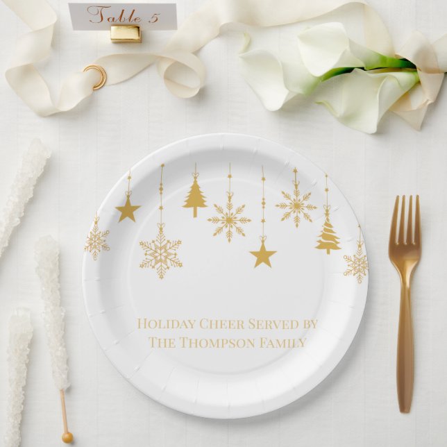 Paper Plates – Holiday Celebration Tableware (Wedding)