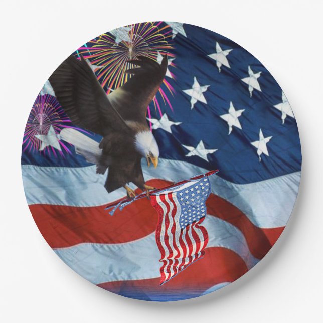 Paper Plates/Independence Day Plate (Front)