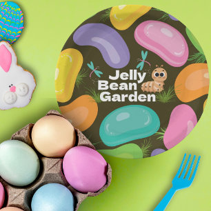 Paper Plates Jelly Bean Garden Easter Party