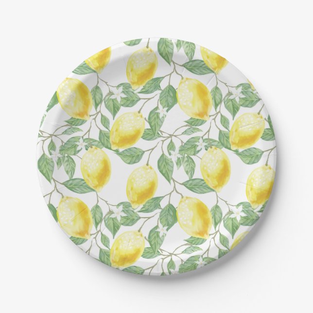 Paper Plates-Lemons Paper Plate (Front)