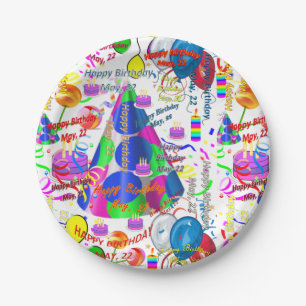 Paper Plates May, 22 Birthday