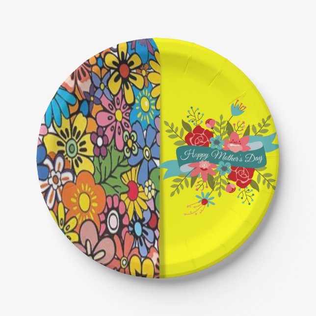 Paper plates Mother's Day (Front)