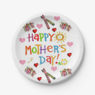 Paper plates Mother's Day