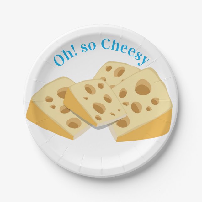 Paper Plates, Oh! So Cheesy Cheese  Plate (Front)