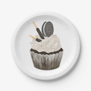 Paper Plates, Oreo Birthday Cupcake  Plate