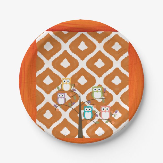 Paper plates Owl (Front)