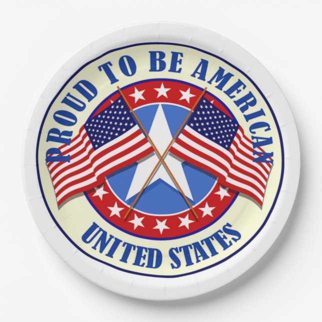 Paper Plates/Proud to be American Plate (Front)