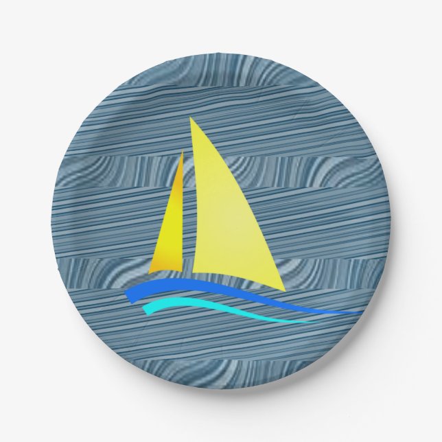 Paper plates Sailboat (Front)