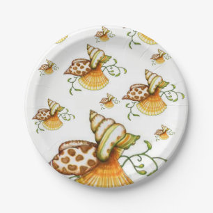 Paper plates Seashells