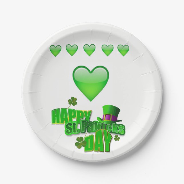 Paper plates St. Patrick's Day (Front)