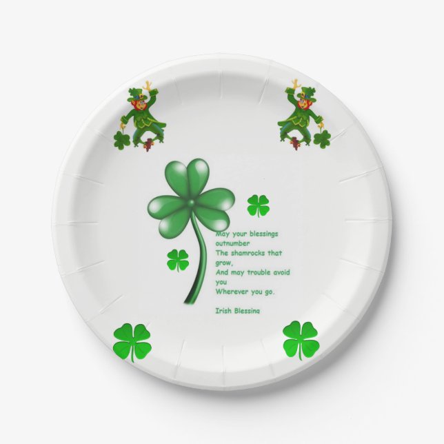 Paper plates St. Patrick's Day (Front)