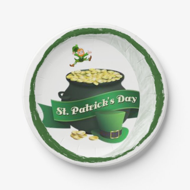 Paper plates St. Patrick's Day (Front)