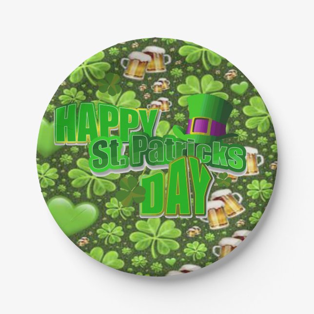 Paper plates St. Patrick's Day (Front)