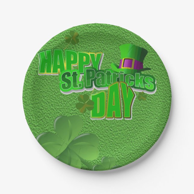 Paper plates St. Patrick's Day (Front)