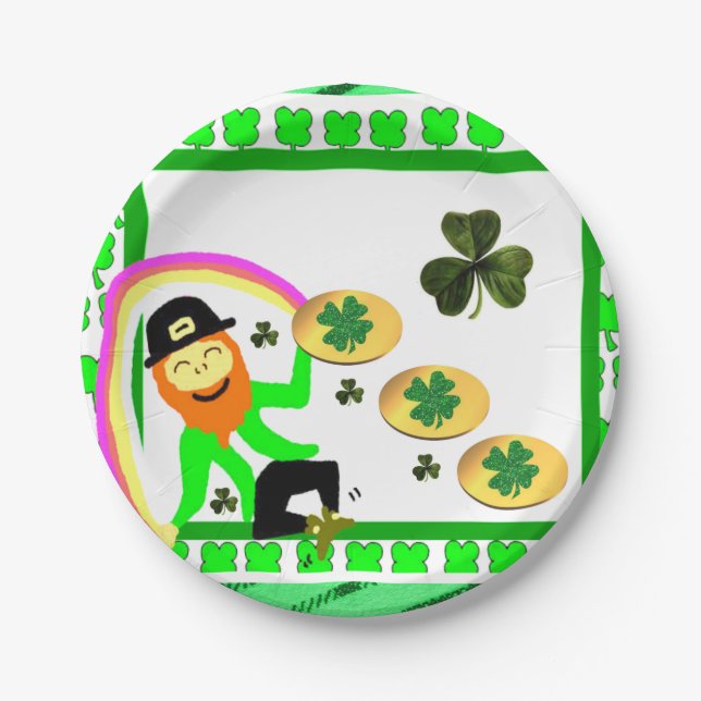 Paper plates St. Patrick's Day (Front)