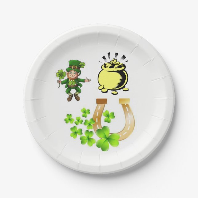 Paper plates St. Patrick's Day (Front)