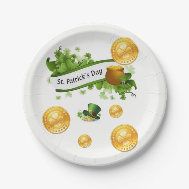 Paper plates St. Patrick's Day (Front)