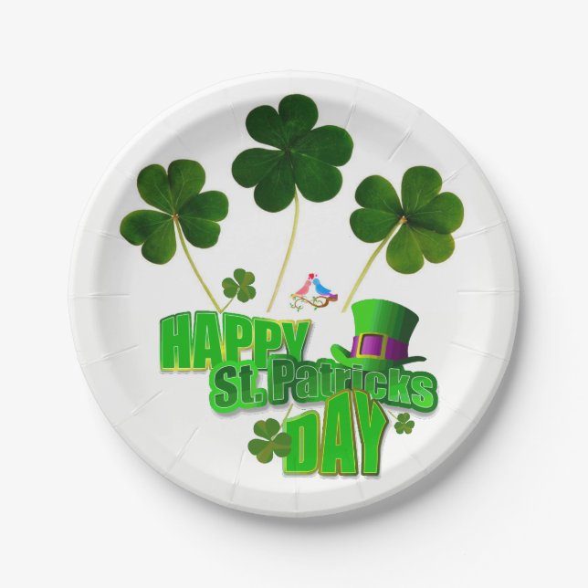 Paper plates St. Patrick's Day (Front)