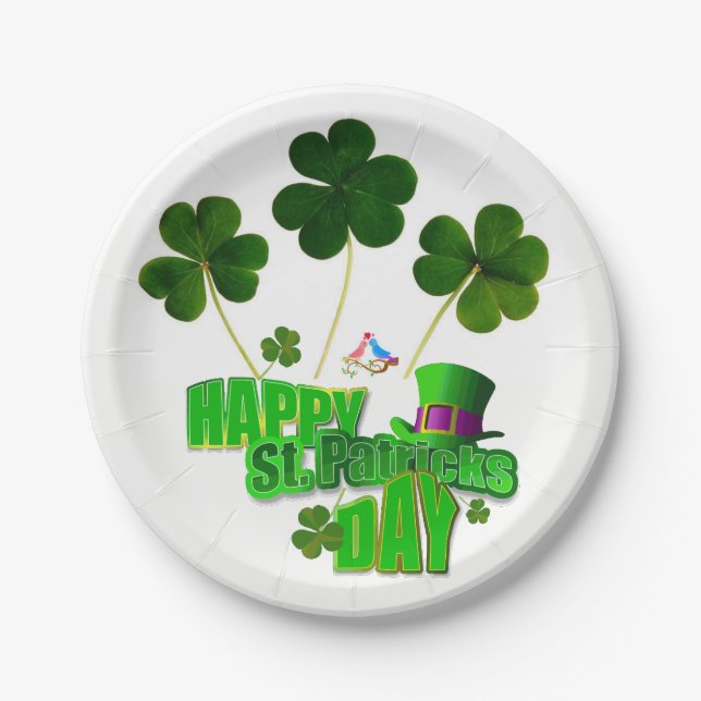 Paper plates St. Patrick's Day (Front)