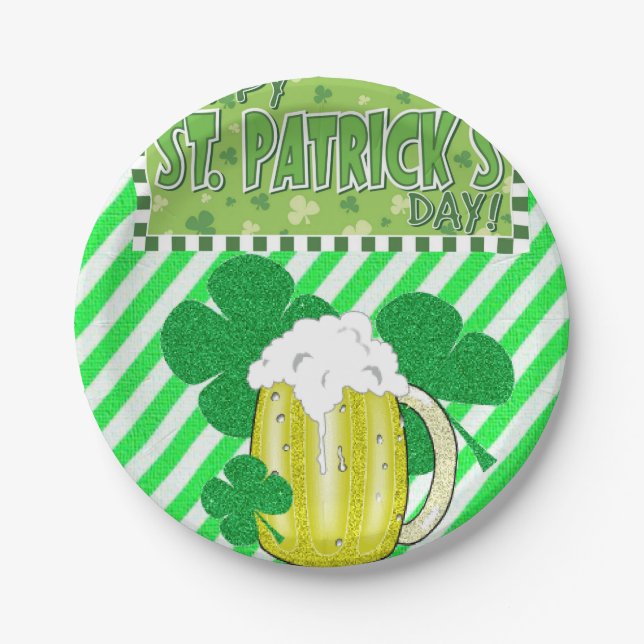 Paper plates St. Patrick's Day (Front)