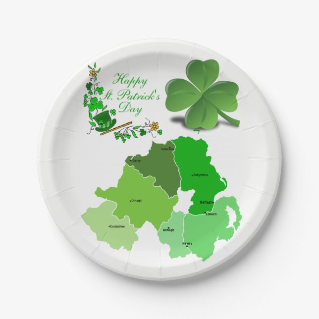 Paper plates St. Patrick's Day (Front)