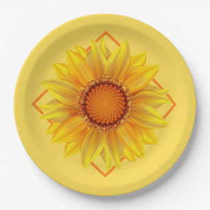 Paper Plates-Sunflower Paper Plate