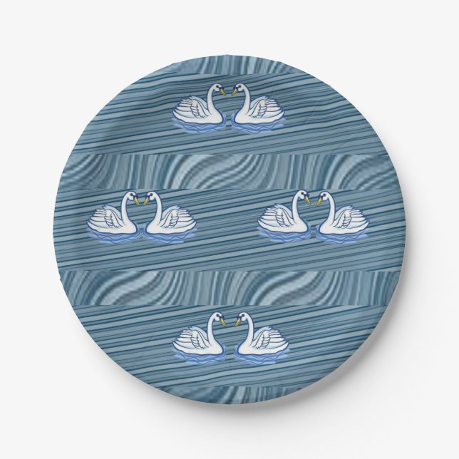 Paper plates Swan (Front)