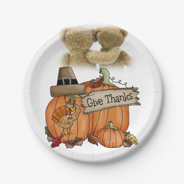 Paper plates Thanksgiving (Front)