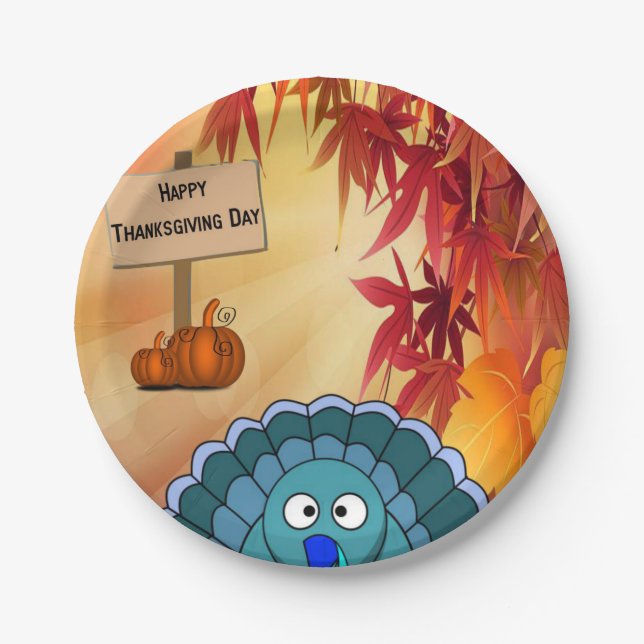 Paper plates Thanksgiving (Front)