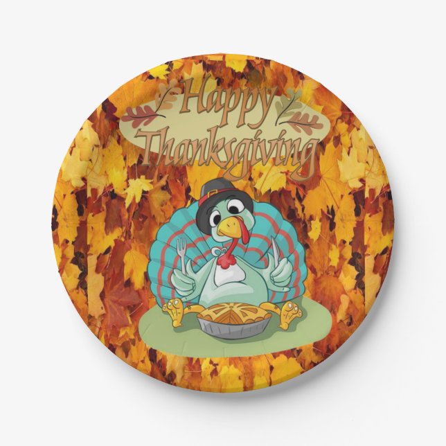 Paper plates Thanksgiving (Front)