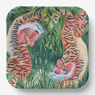 Paper plates tigers