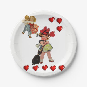 Paper plates Valentine's