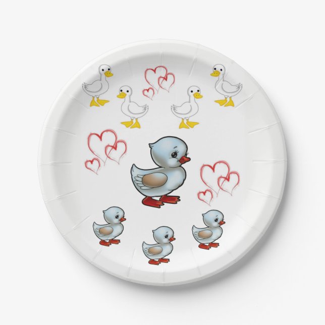 Paper plates Valentine's (Front)
