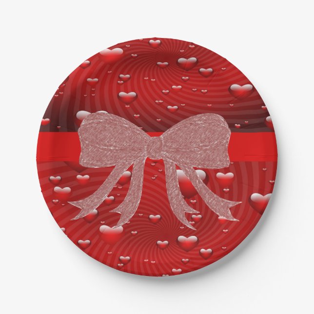 Paper plates Valentine's (Front)