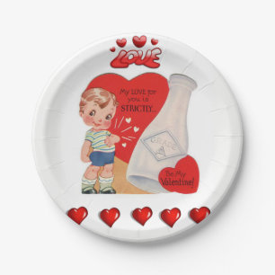 Paper plates Valentine's