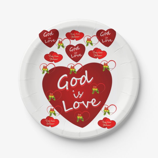 Paper plates Valentine's Day (Front)