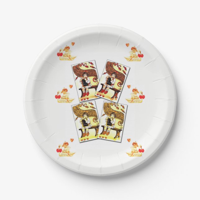 Paper plates Valentine's Day (Front)