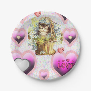 Paper plates Valentine's Day