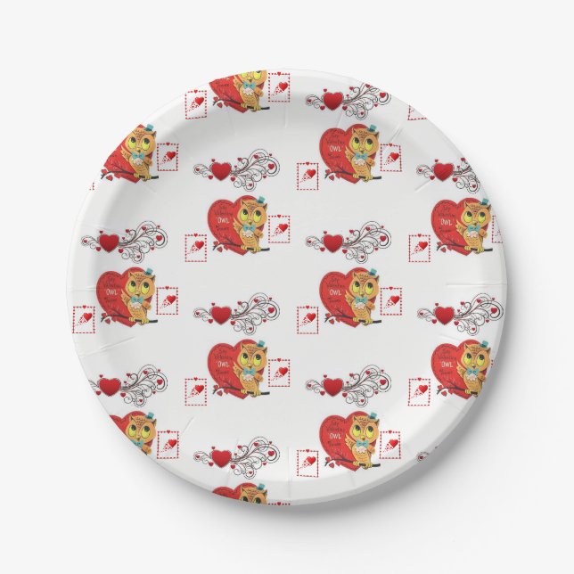 Paper plates Valentine's Day (Front)