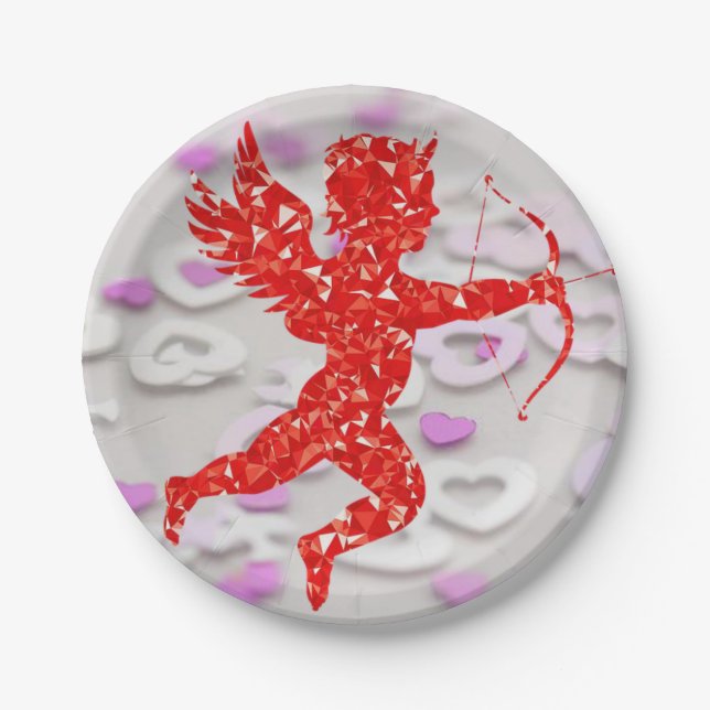 Paper plates Valentine's Day (Front)