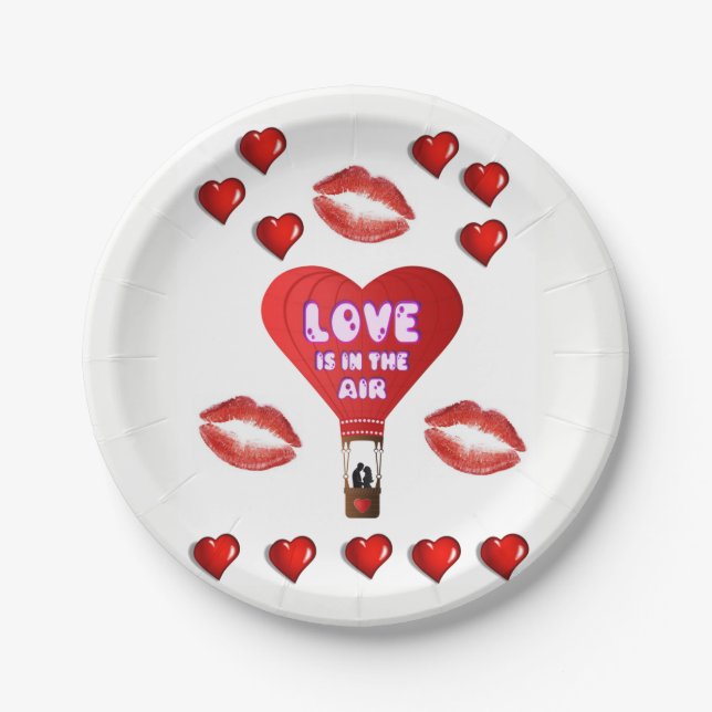 Paper plates Valentine's Day (Front)