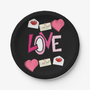 Paper plates Valentine's Day