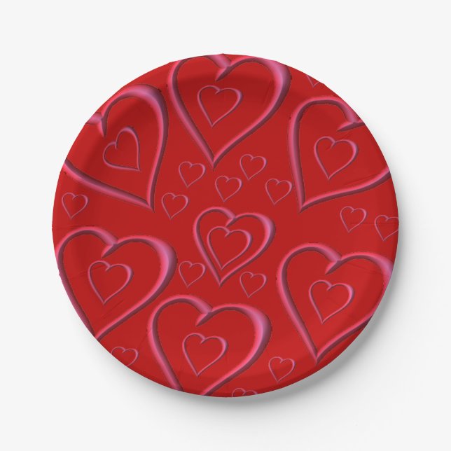 Paper plates Valentine's Day (Front)