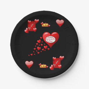 Paper plates Valentine's Day
