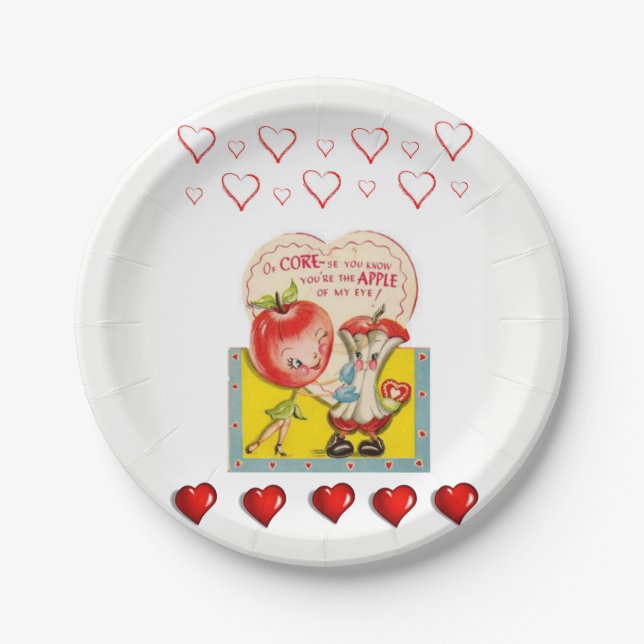 Paper plates Valentine's Day (Front)