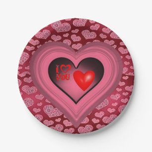 Paper plates Valentine's Day