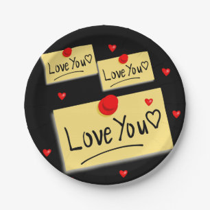 Paper plates Valentine's Day