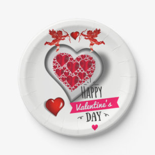 Paper plates Valentine's Day